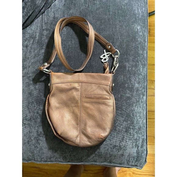 Vintage B. Makowsky leather MCM Grunge, Boho Bronze Shoulder Bag - A73885 - Picture 3 of 9